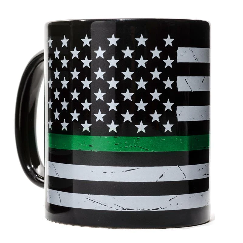 green line mug