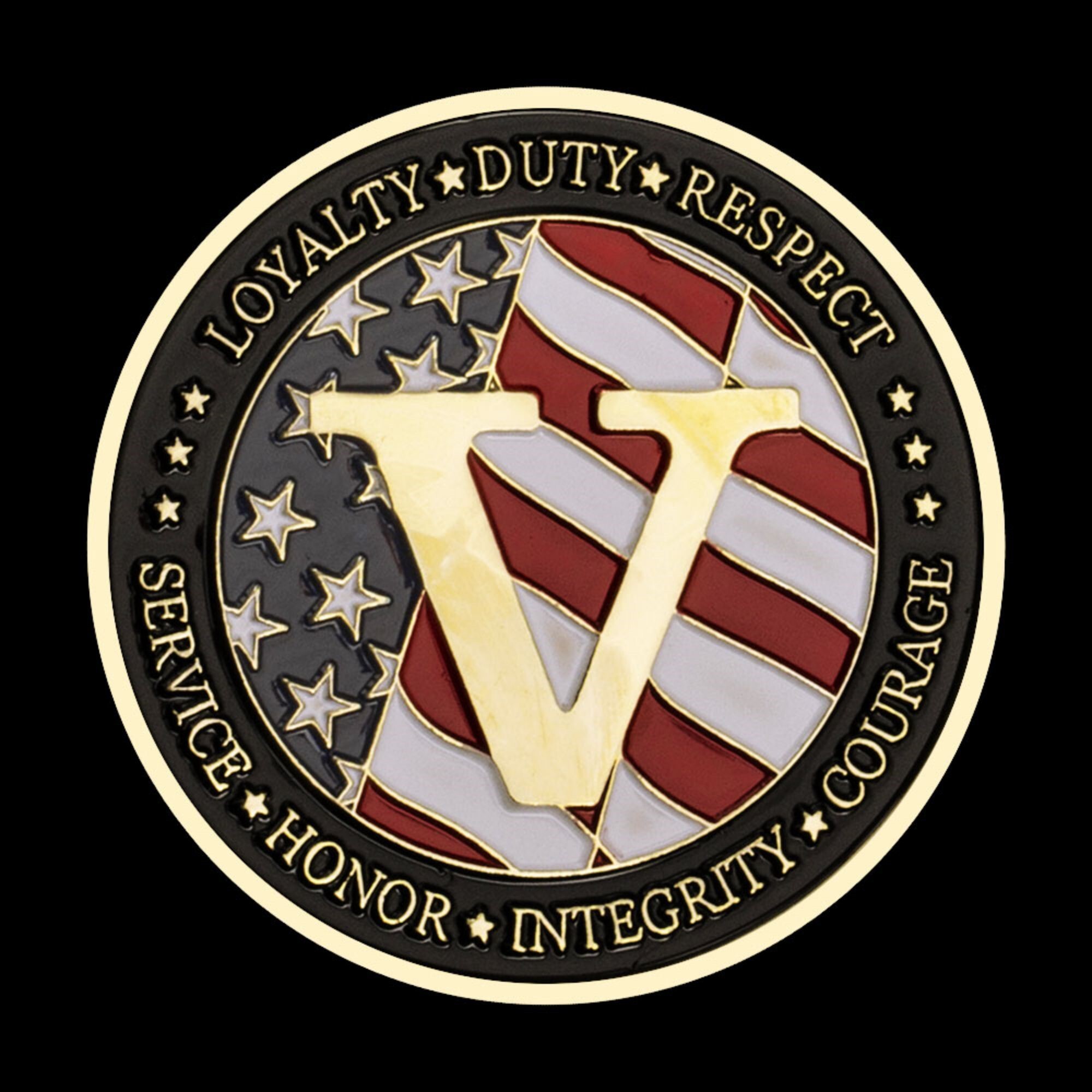 Army Veteran Challenge Coin-F